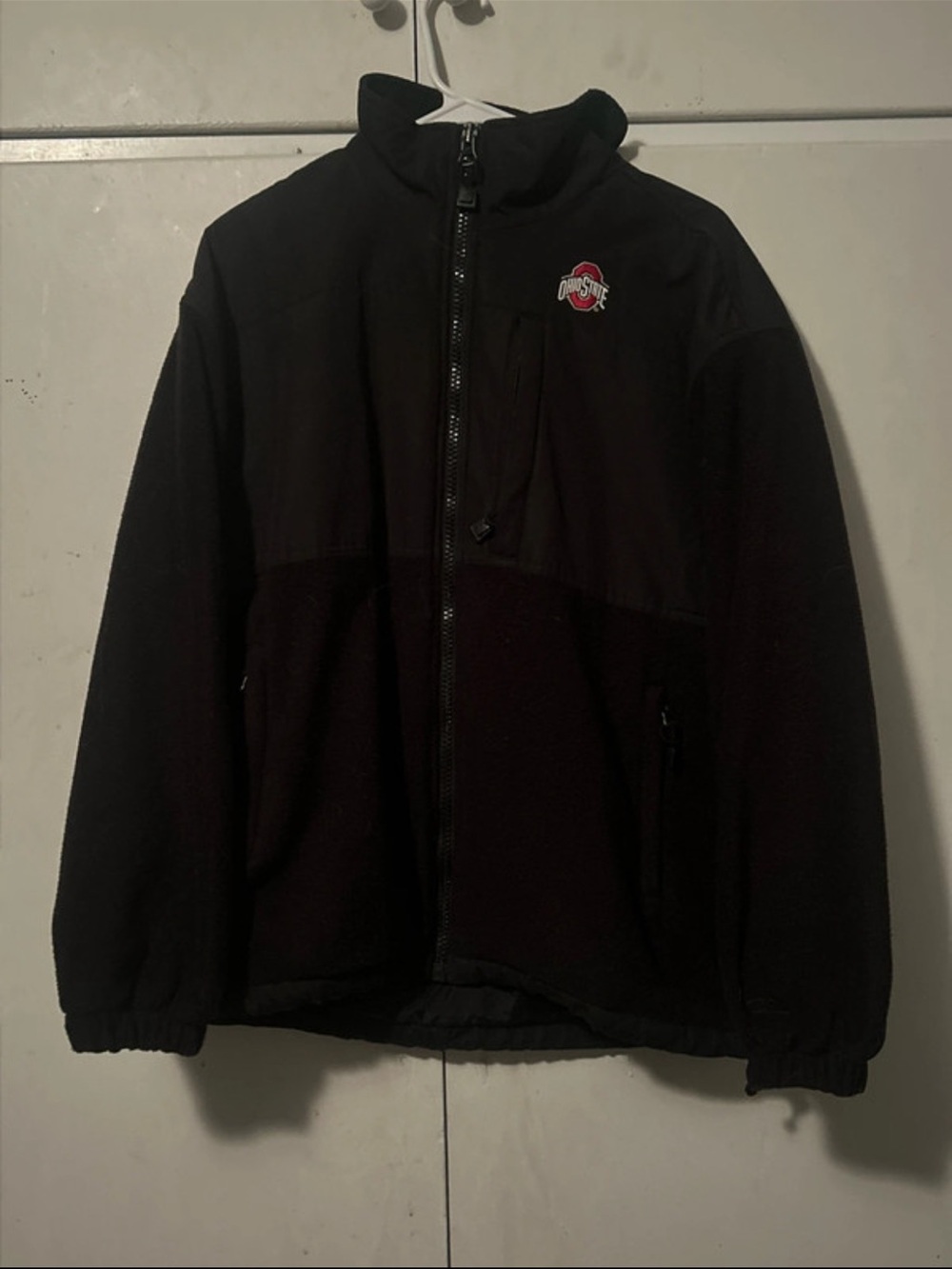Men's Black Full-Zip Fleece Ohio State Jacket